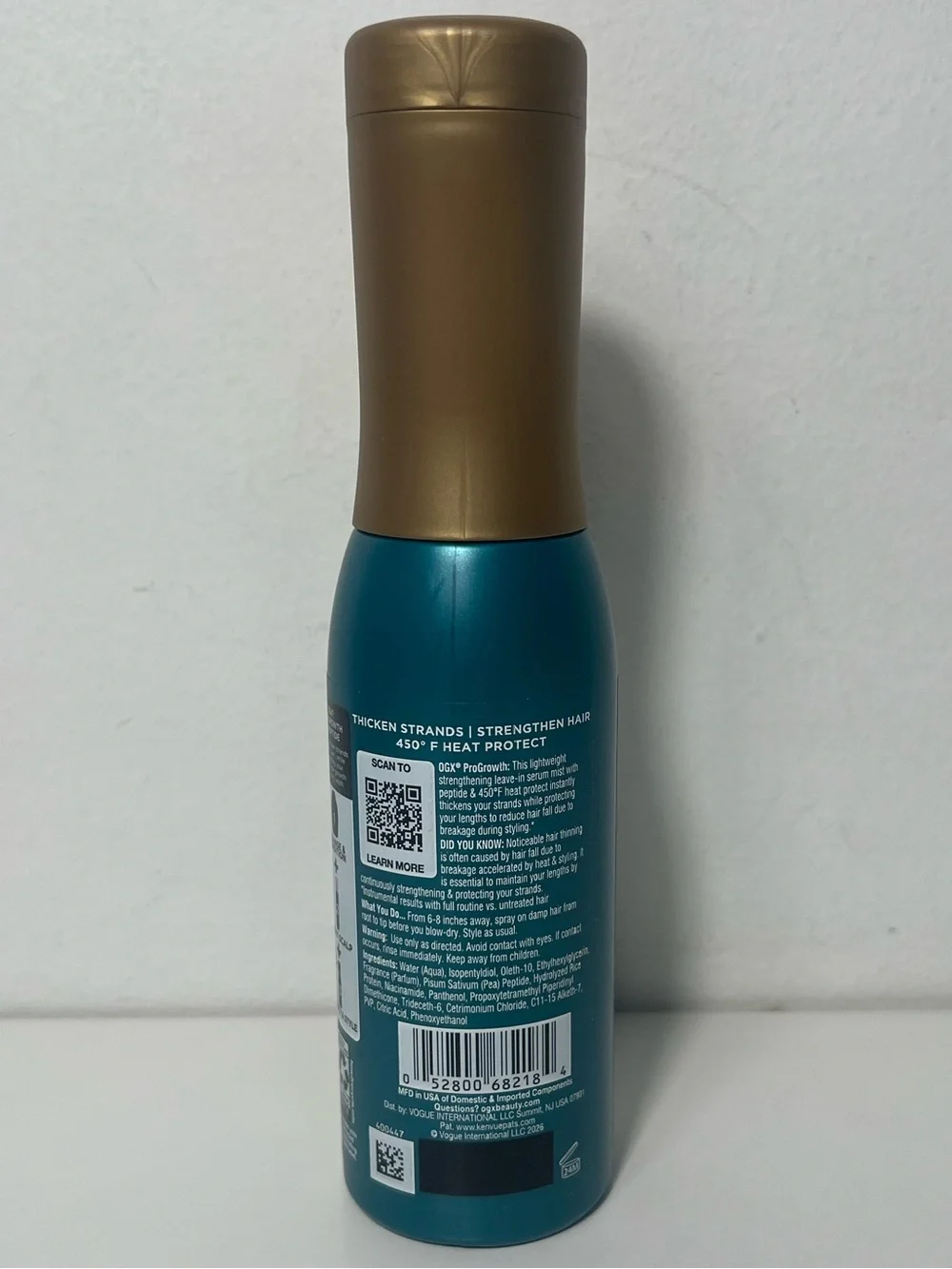 OGX ProGrowth + Peptide Hair Serum Mist Thicken & Protect Broken Damage Repair